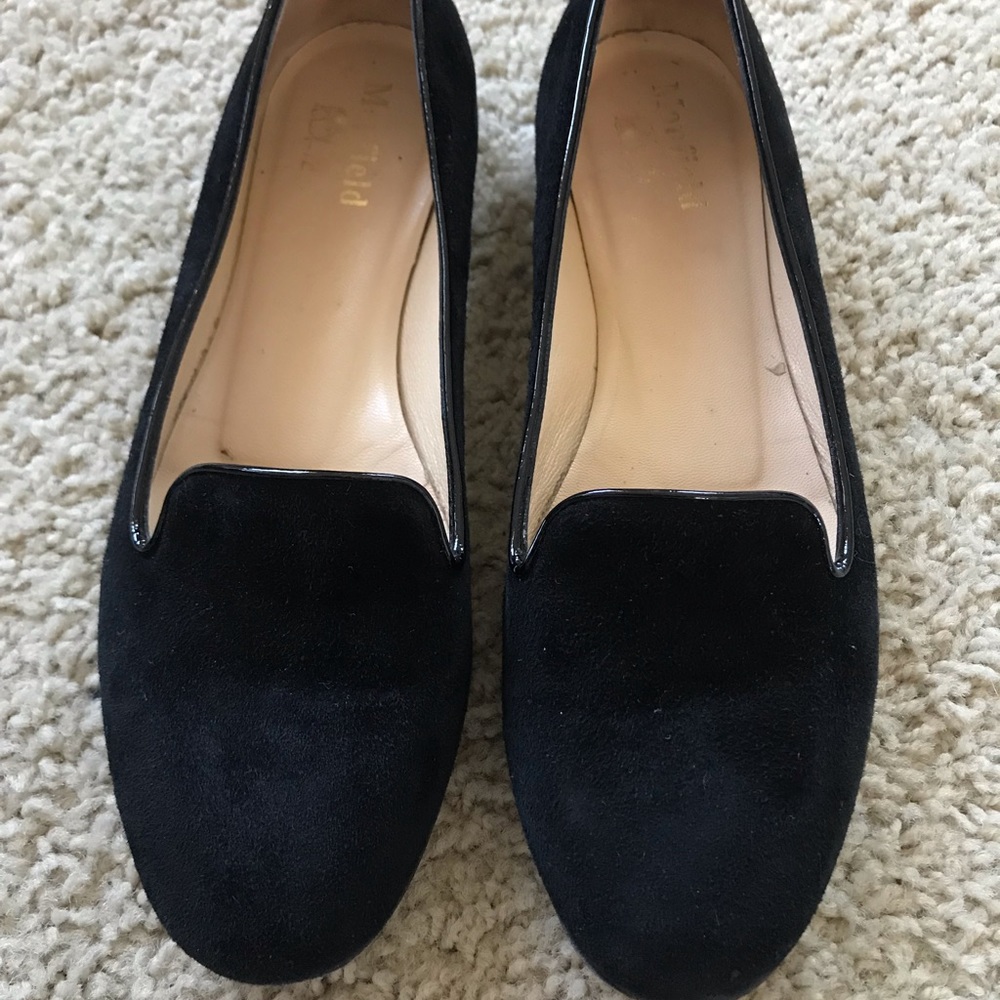 Suede Smoking Flats
